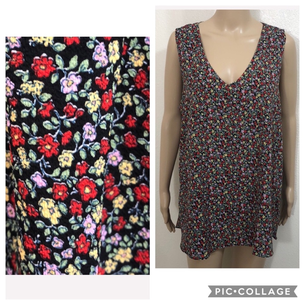 🆕 Gibson Drop Back Shell Floral Print S
